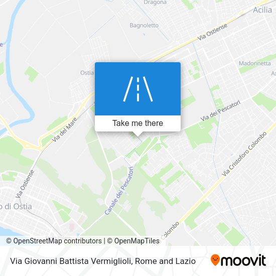 Via Giovanni Battista Vermiglioli map
