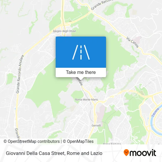 Giovanni Della Casa Street map