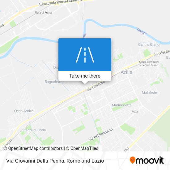 Via Giovanni Della Penna map
