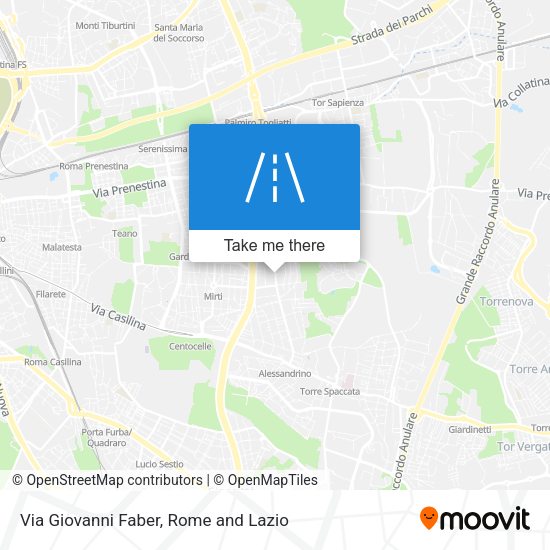 Via Giovanni Faber map