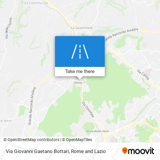 Via Giovanni Gaetano Bottari map