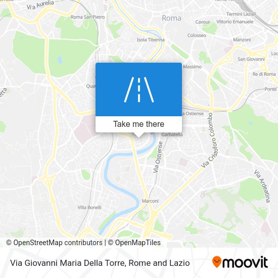 Via Giovanni Maria Della Torre map