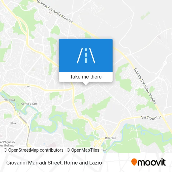 Giovanni Marradi Street map