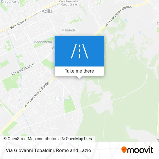 Giovanni Tebaldini Street map