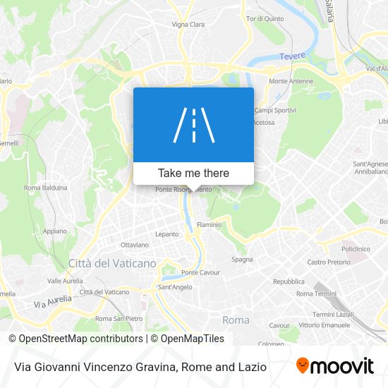 Via Giovanni Vincenzo Gravina map