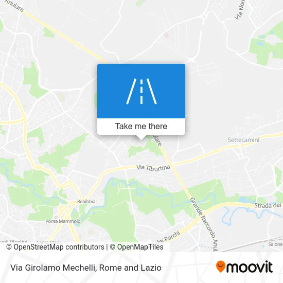 Via Girolamo Mechelli map