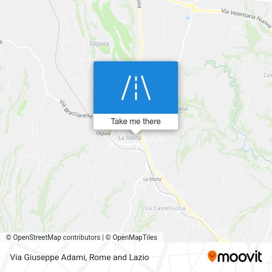 Via Giuseppe Adami map
