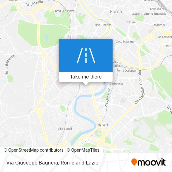 Via Giuseppe Bagnera map