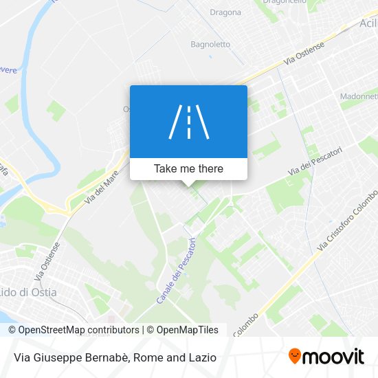 Via Giuseppe Bernabè map