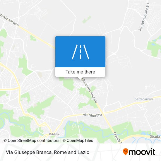 Via Giuseppe Branca map
