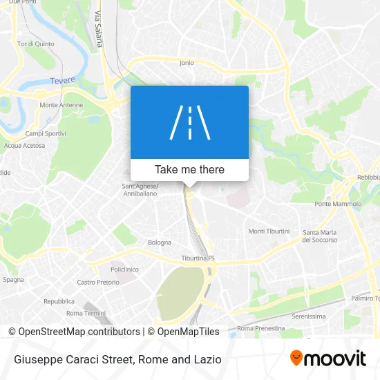 Giuseppe Caraci Street map