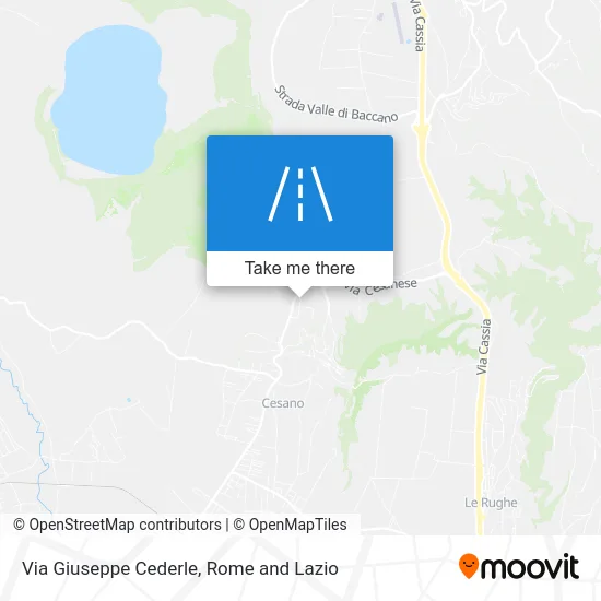Giuseppe Cederle Street map