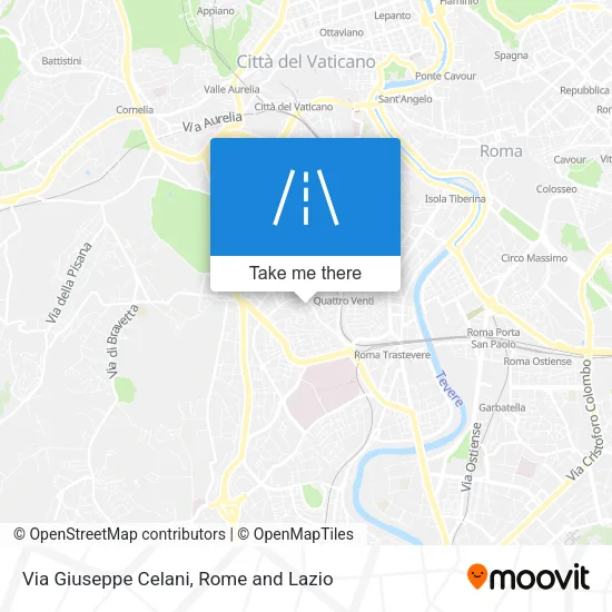 Via Giuseppe Celani map