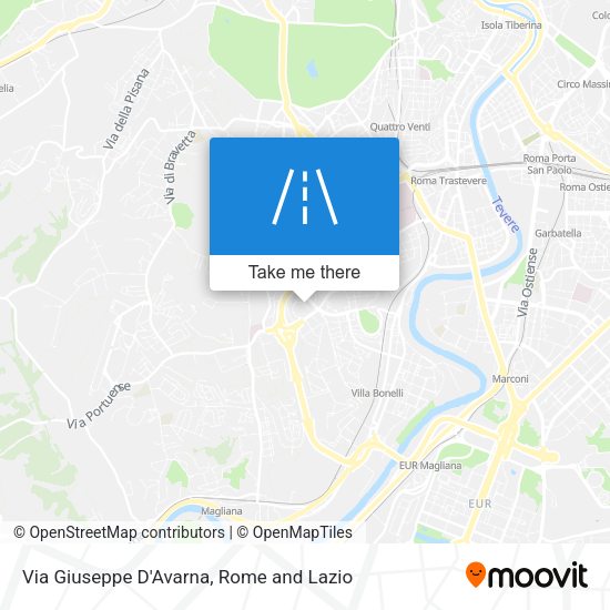 Via Giuseppe D'Avarna map
