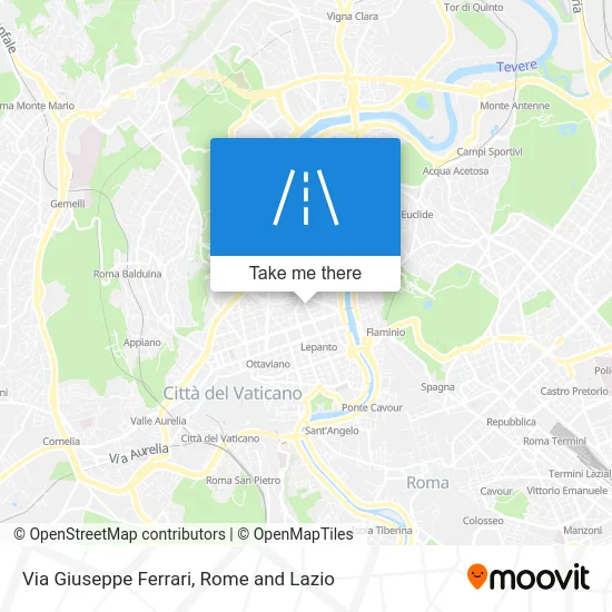 Via Giuseppe Ferrari map