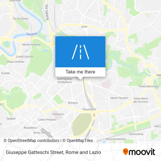 Giuseppe Gatteschi Street map