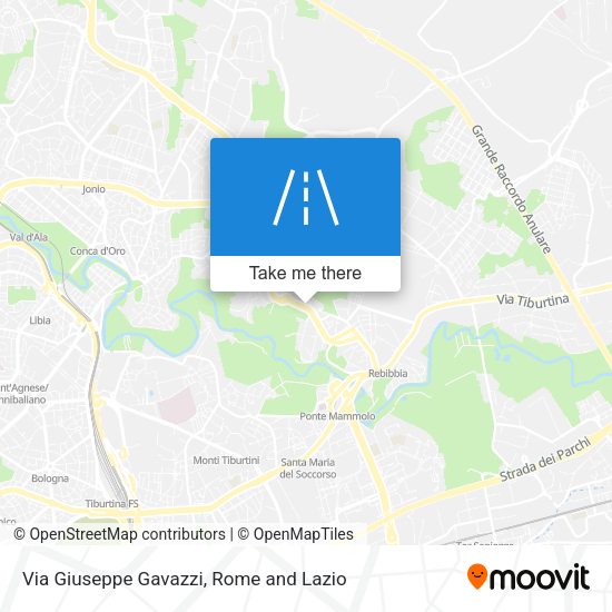 Via Giuseppe Gavazzi map