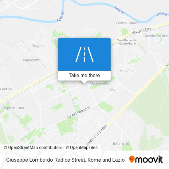 Giuseppe Lombardo Radice Street map