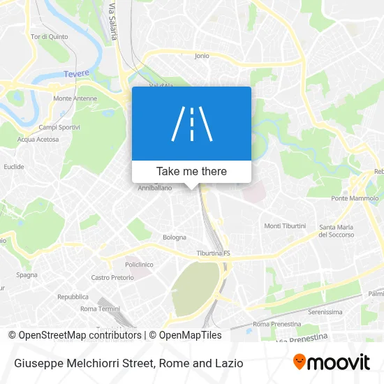 Giuseppe Melchiorri Street map