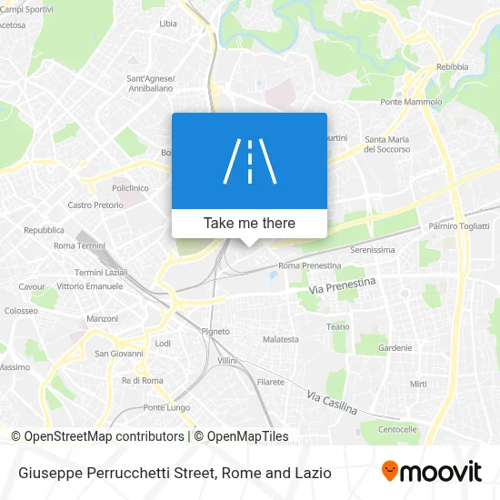 Giuseppe Perrucchetti Street map