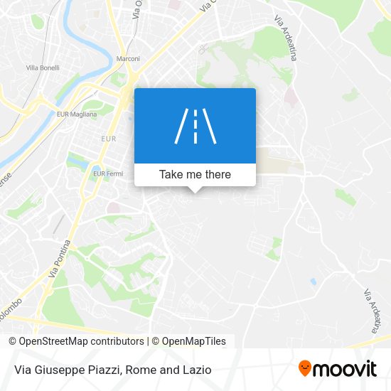 Via Giuseppe Piazzi map