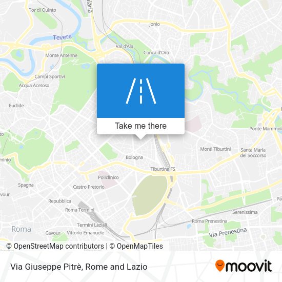 Via Giuseppe Pitrè map