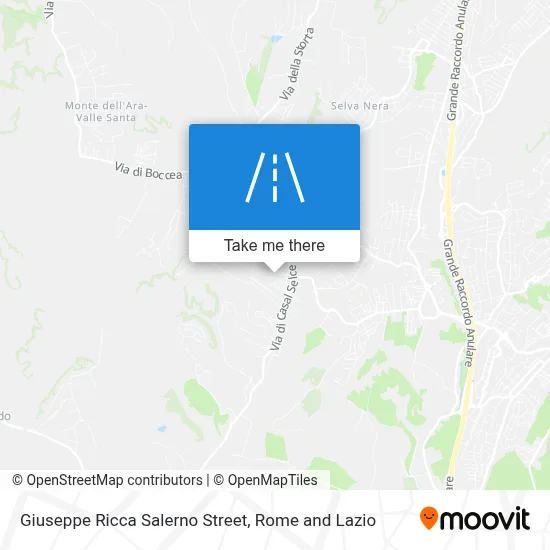 Giuseppe Ricca Salerno Street map
