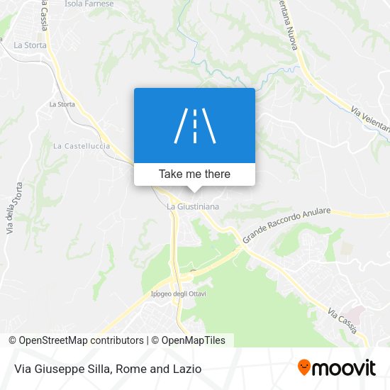 Via Giuseppe Silla map