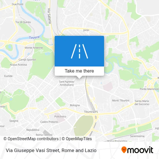 Via Giuseppe Vasi Street map