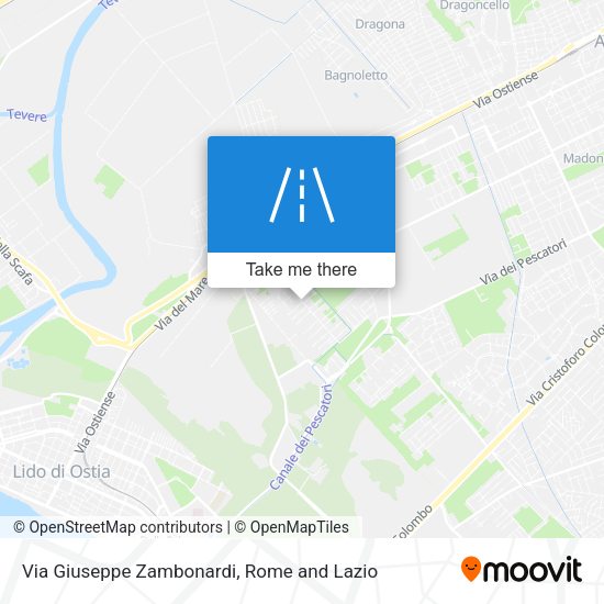 Via Giuseppe Zambonardi map