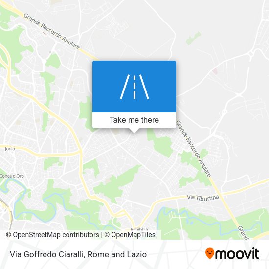 Via Goffredo Ciaralli map