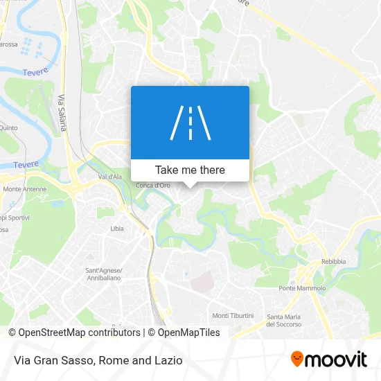 Great Sasso Street map