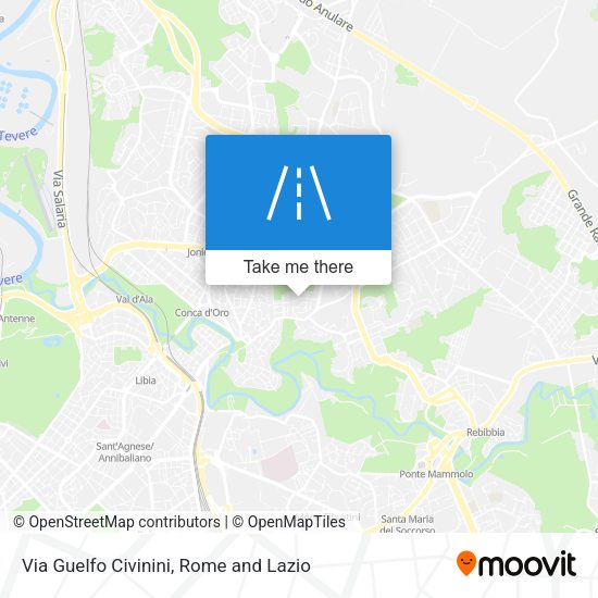 Via Guelfo Civinini map