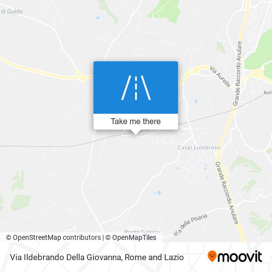 Via Ildebrando Della Giovanna map
