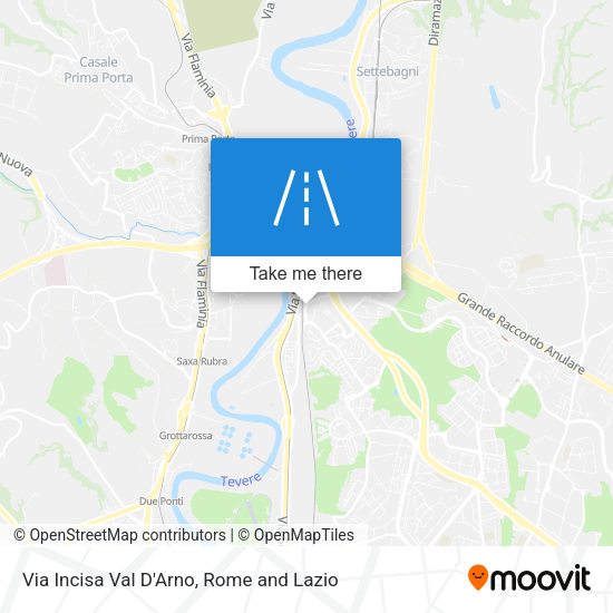 Via Incisa Val D'Arno map