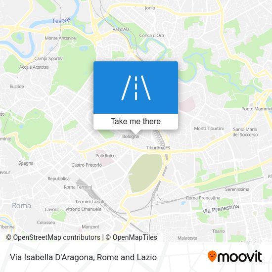 Via Isabella D'Aragona map