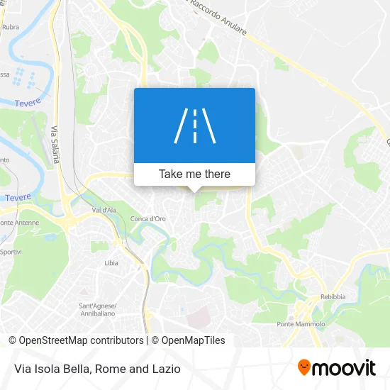 Isola Bella Street map