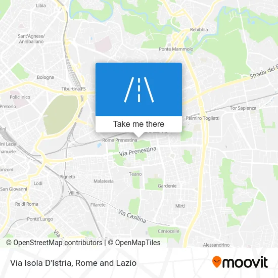 Isola D'Istria Street map