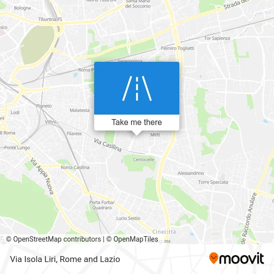 Isola Liri Street map