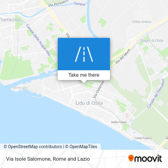 Via Isole Salomone map