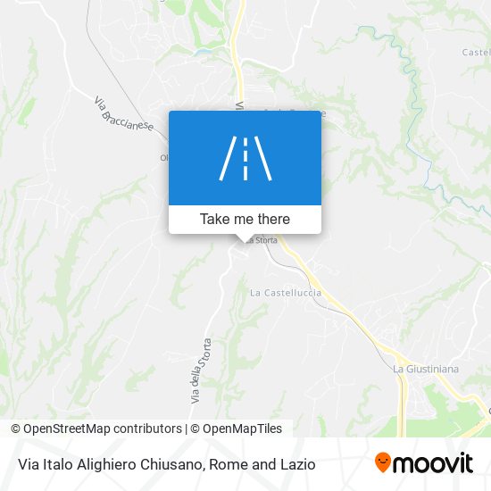 Via Italo Alighiero Chiusano map