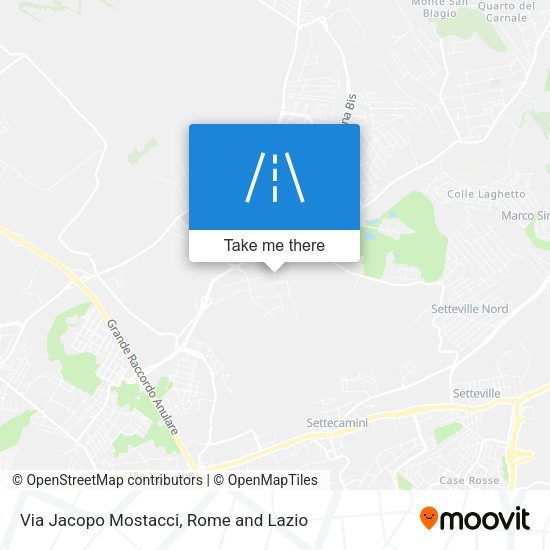 Via Jacopo Mostacci map