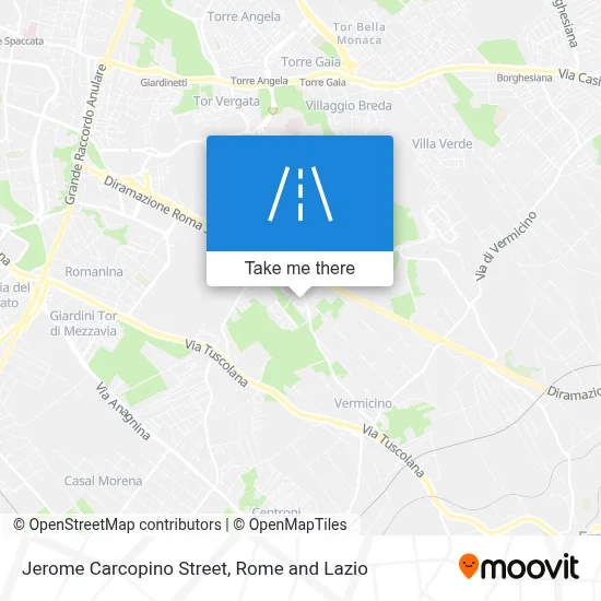 Jerome Carcopino Street map