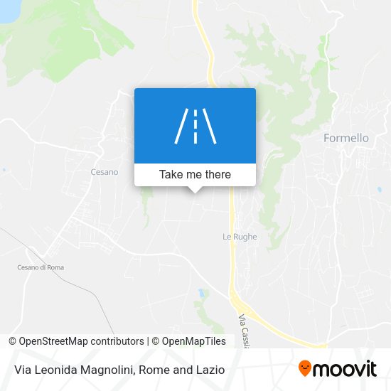 Via Leonida Magnolini map