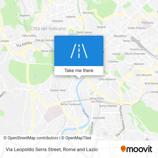 Via Leopoldo Serra Street map