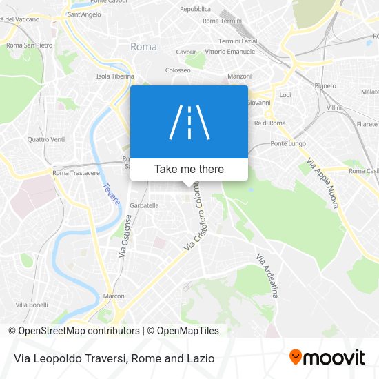 Via Leopoldo Traversi map