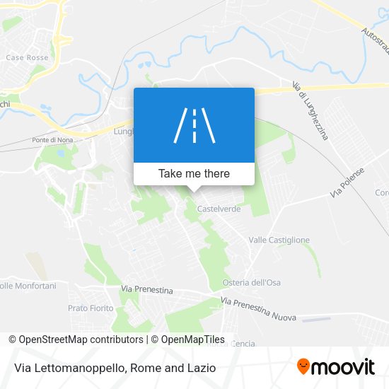 Via Lettomanoppello map
