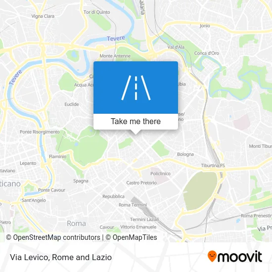 Via Levico map