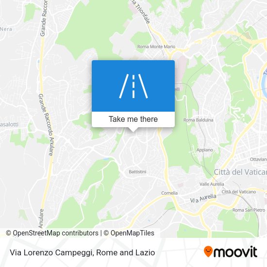 Via Lorenzo Campeggi map
