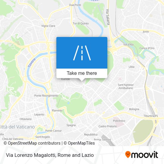 Via Lorenzo Magalotti map